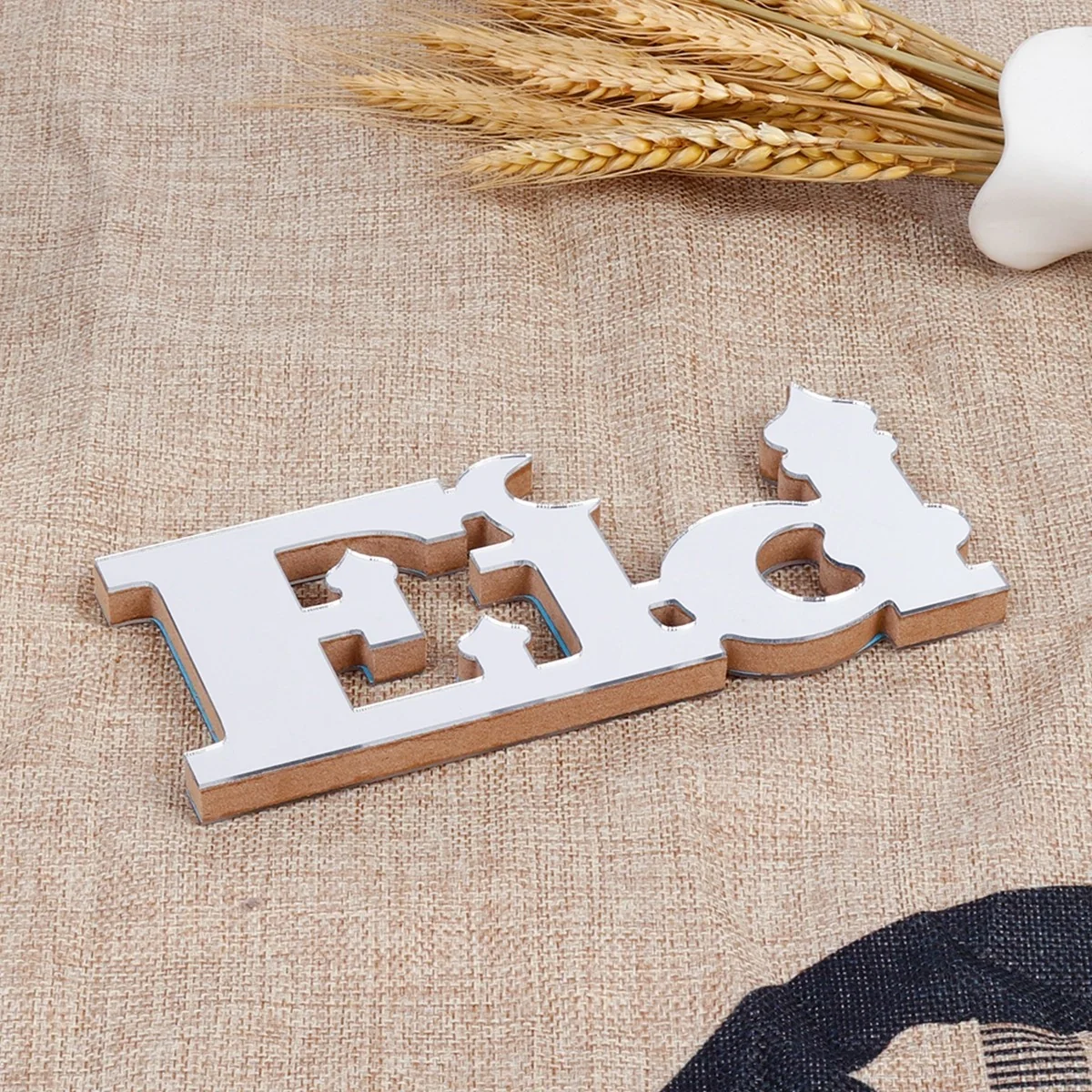 Wood Lettering Ormanant Eid Silver