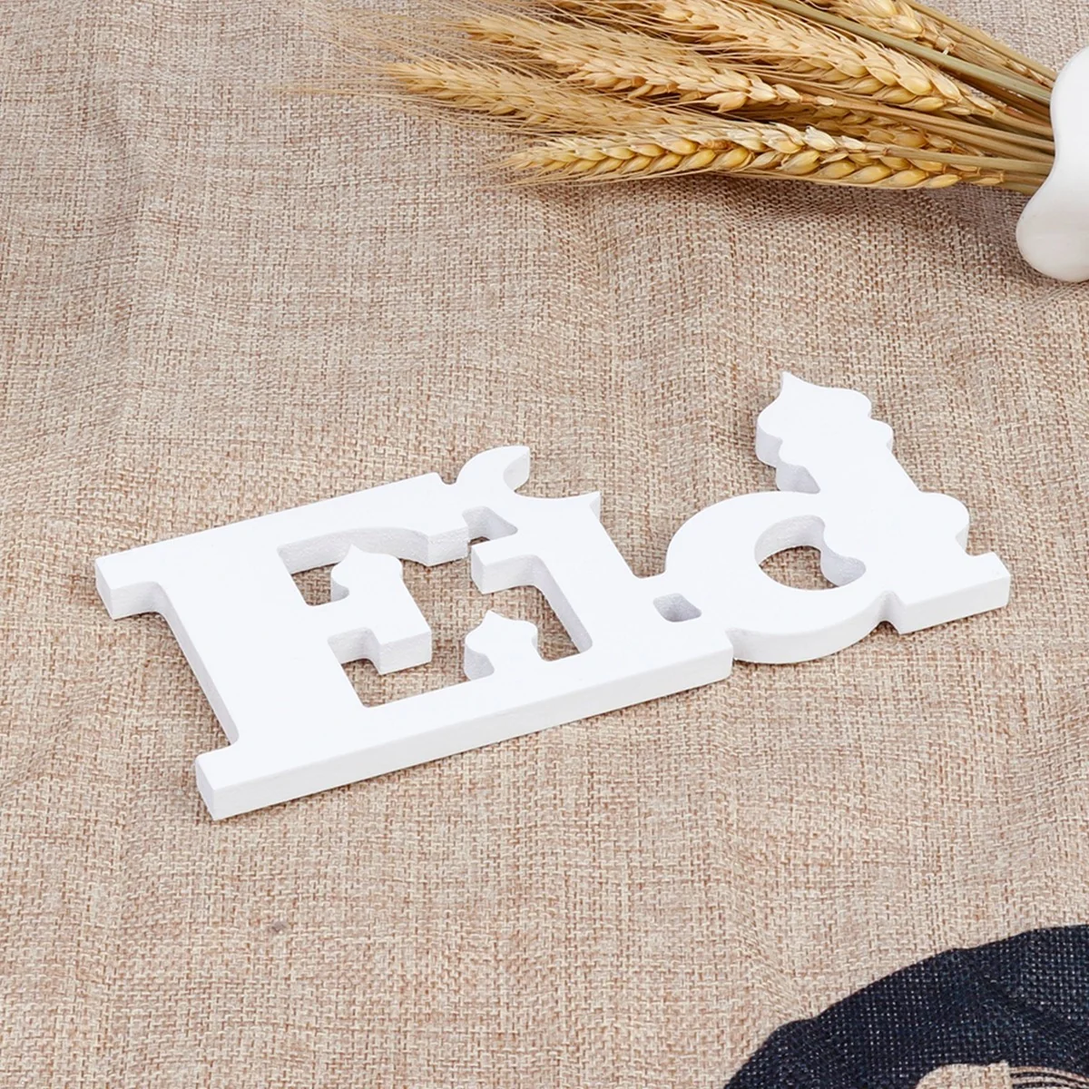 Wood Lettering Ormanant Eid White