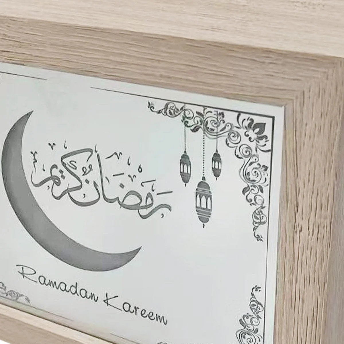 Ramadan Light Box Ormanant Silver