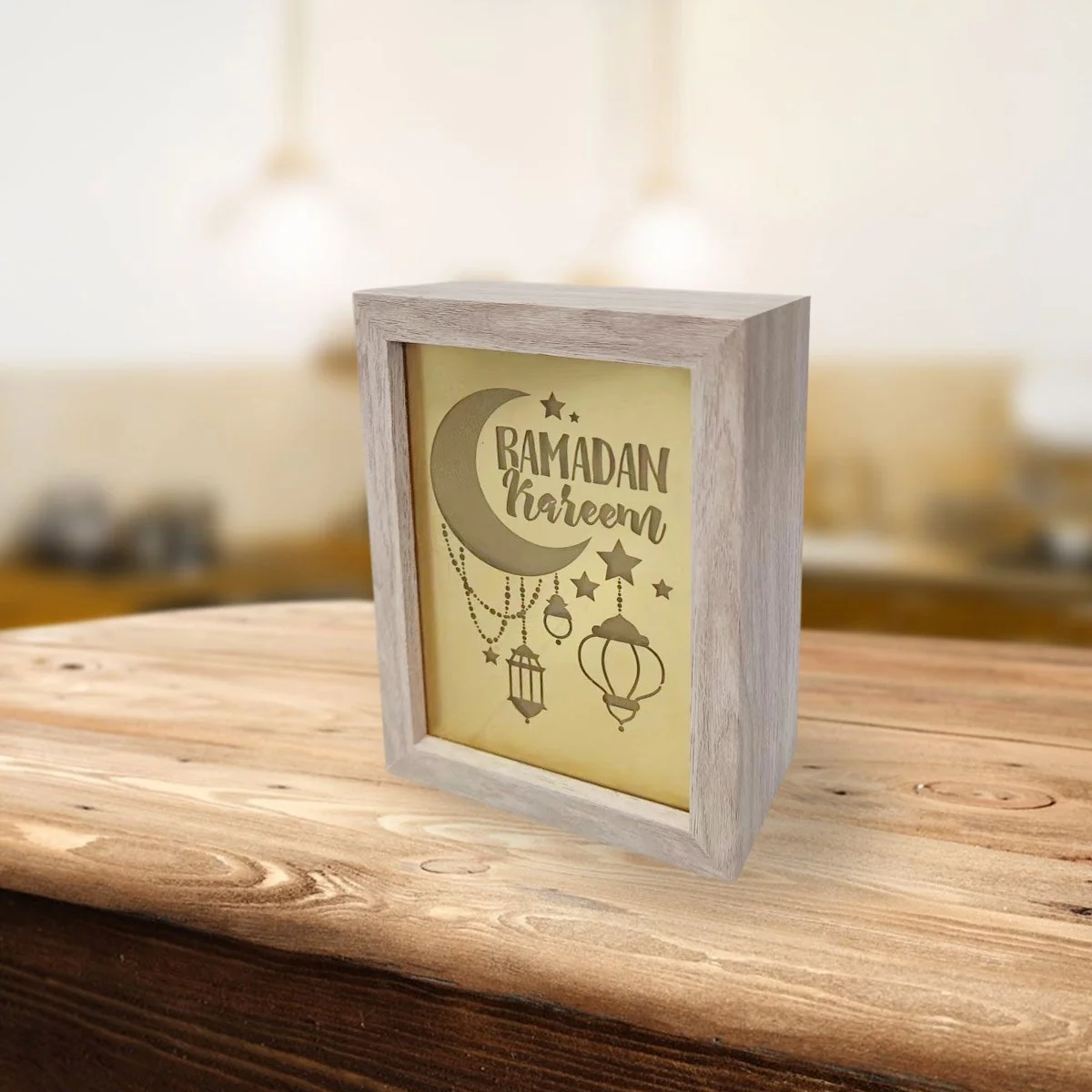 Ramadan Light Box Ormanant Gold LED 1pcs photo 2