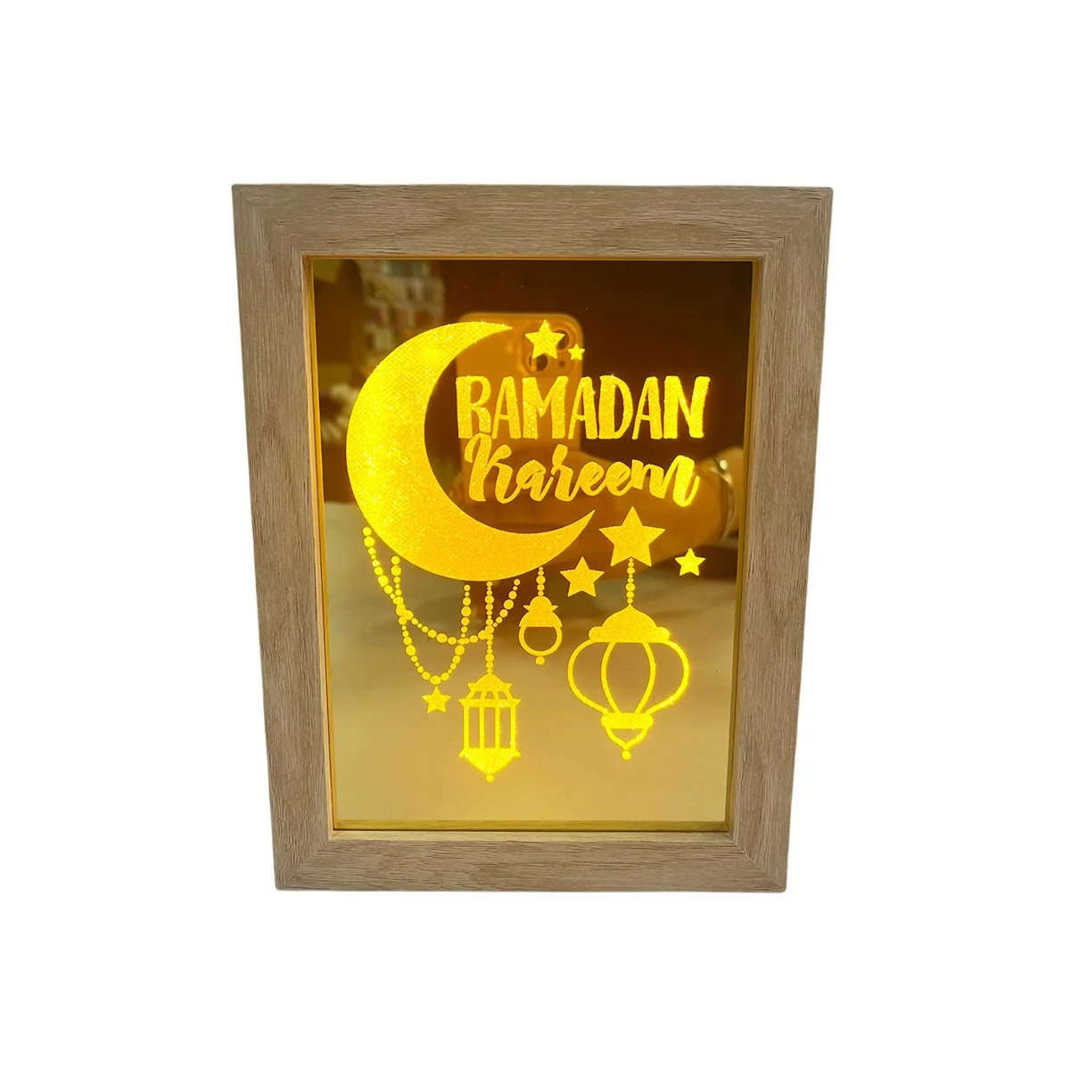Ramadan Light Box Ormanant Gold LED 1pcs photo 3