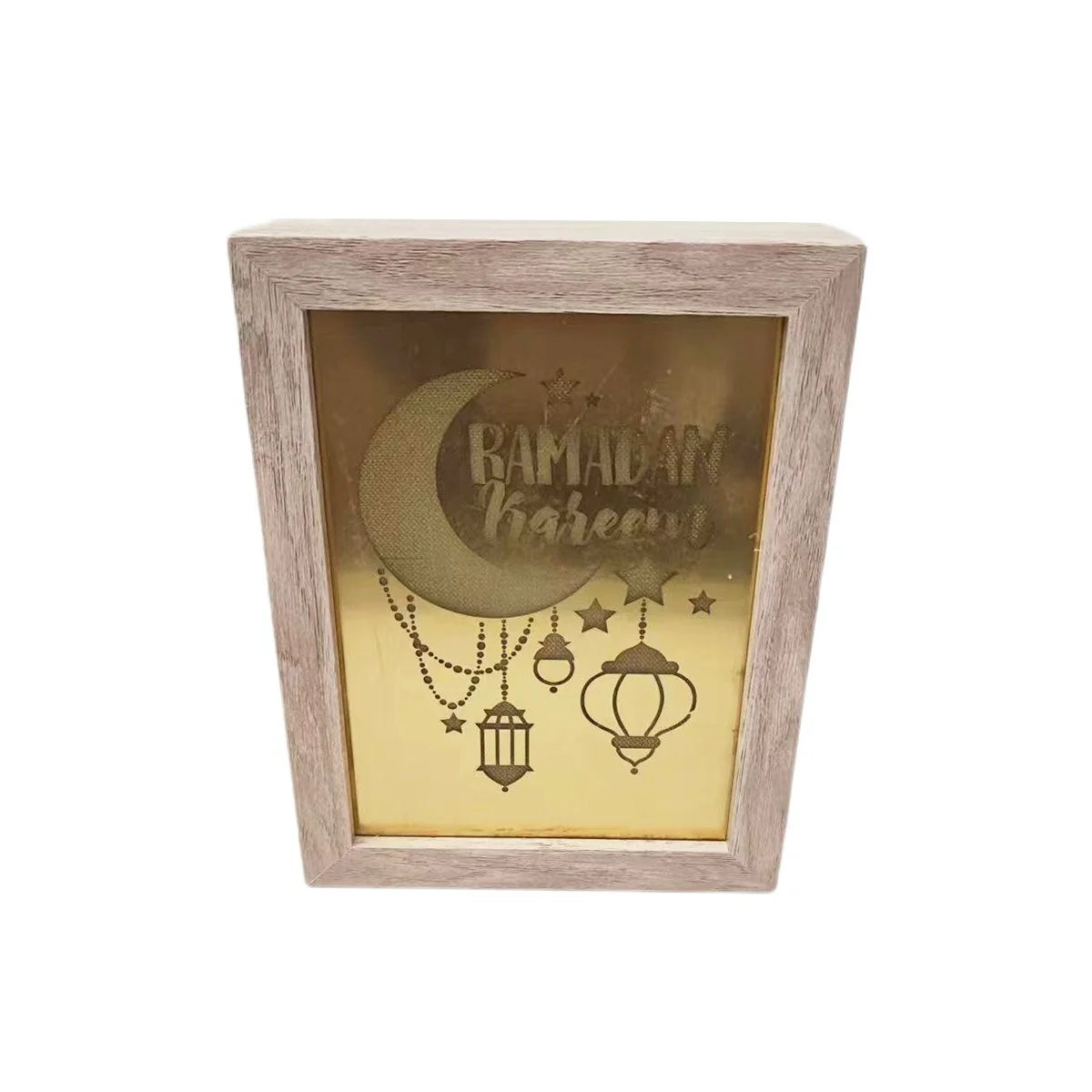 Ramadan Light Box Ormanant Gold LED 1pcs photo 5