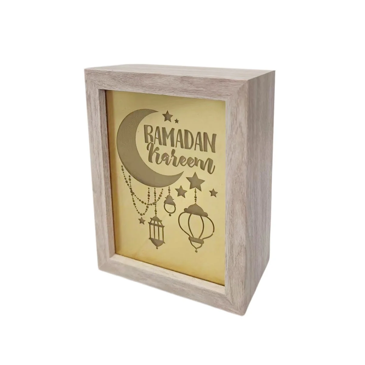 Ramadan Light Box Ormanant Gold LED 1pcs photo 6