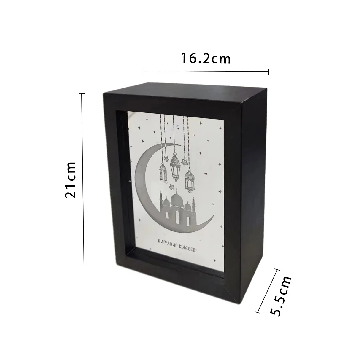 Ramadan Light Box Ormanant Black