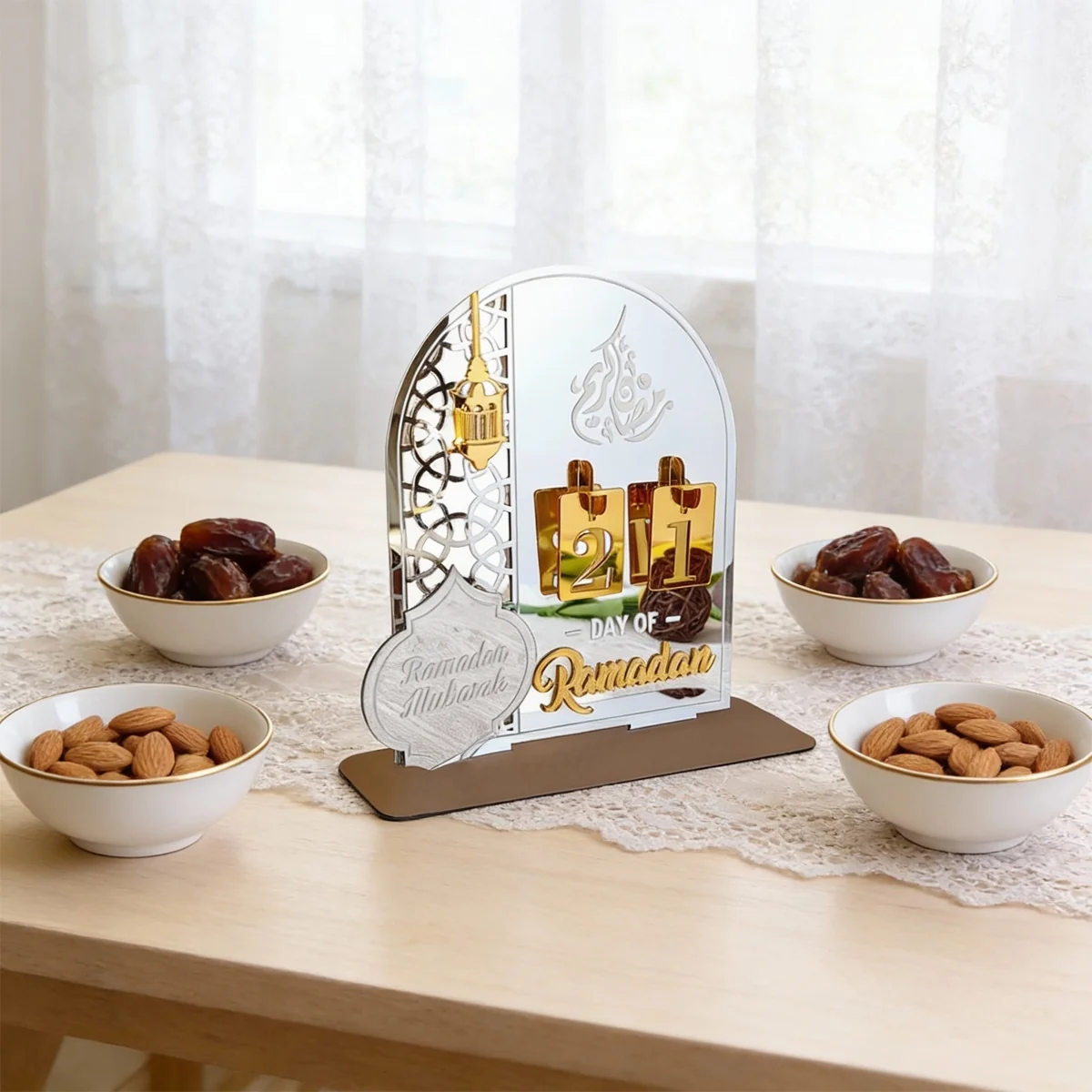 Ramadan Countdown Calendar - White 1pcs photo 2
