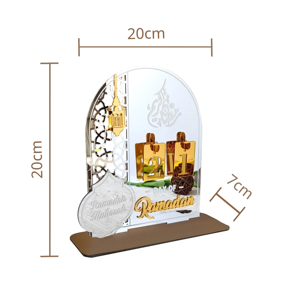 Ramadan Countdown Calendar - White 1pcs photo 3