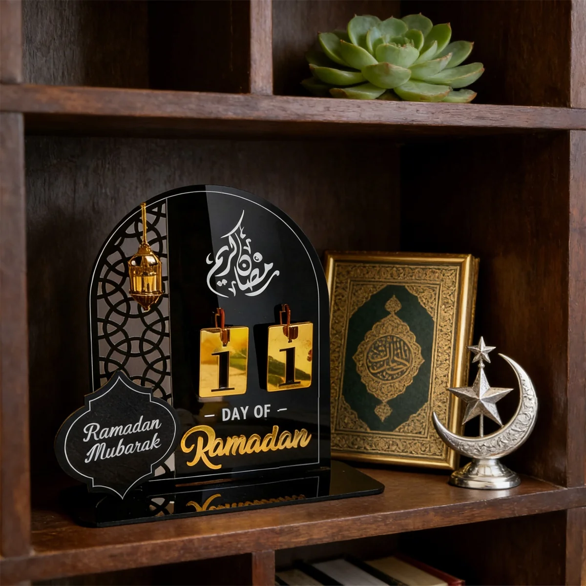 Ramadan Countdown Calendar - Black 1pcs photo 3