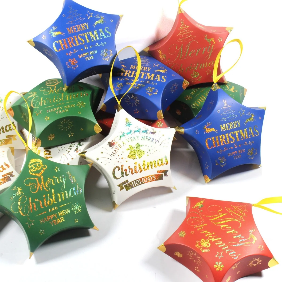 Eid Star Shape gift box includes Ribbon 6ct photo 5